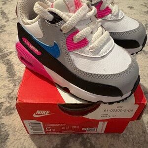 Nike Kids Air Max Sneakers - White, Pink, Blue